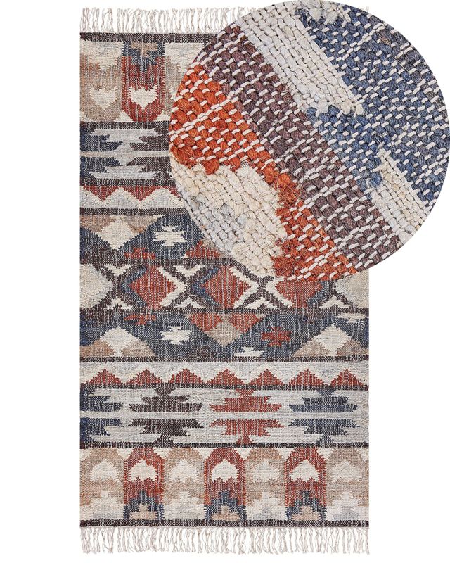Dywan z juty 80 x 150 cm wielokolorowy Kalfa 1 szt.