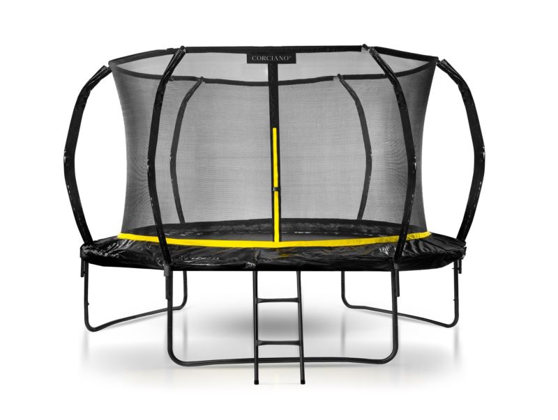 Trampolina ogrodowa Corciano Luxury 312cm 10ft z siatką wewnętrzną Premium 1szt.