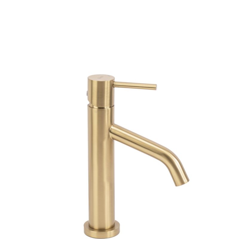 Bateria Umywalkowa Rea Js-B253Bg Level Niska Złoty Szczotkowany 15,5X5X21,5Cm 1 Szt
