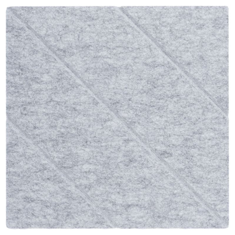 Panel filcowy ścienny dekoracyjny Multidecor Felly 40 x 40 cm 9 mm kwadrat ryflowany szary 2 szt.