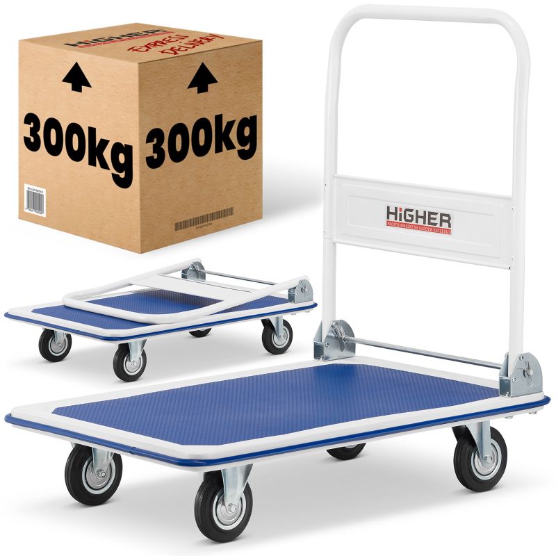 Wózek platformowy magazynowy transportowy HIGHER 300 kg PL-PH300 1 szt