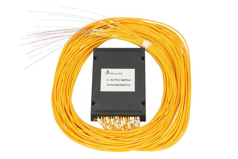 Splitter Extralink 1:32 PLC 2,0mm, 1,5m, G657A, moduł ABS, bez złącz 1szt