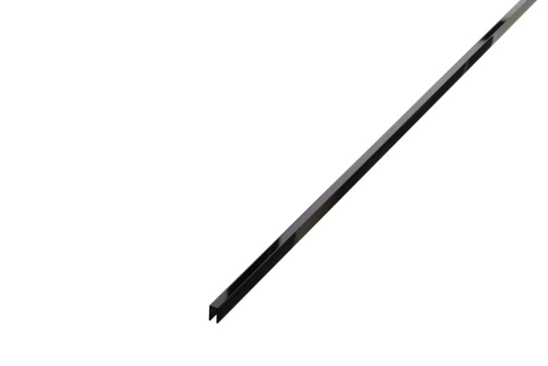 Profil metalowy rektyfikowany U Lambro czarny połysk 0.5cm x 270cm 1 szt.