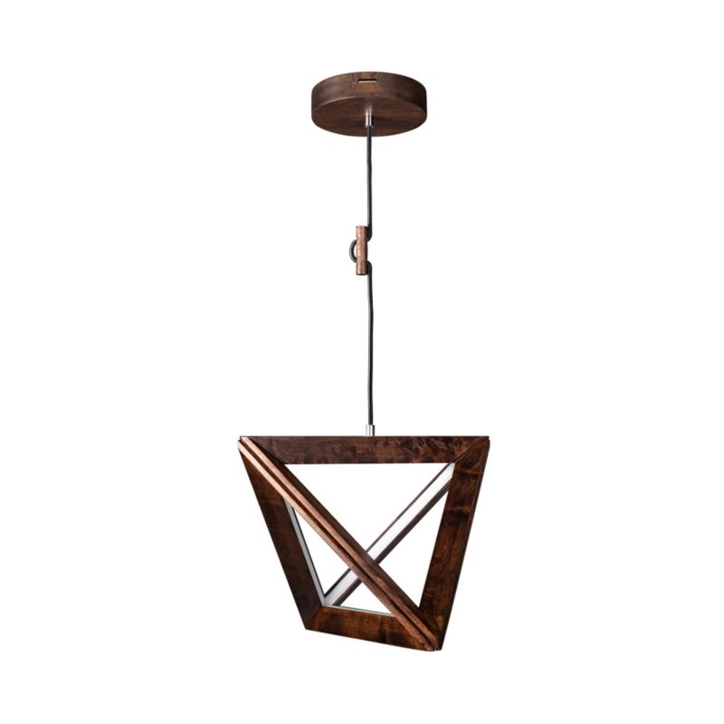 Drewniana Lampa Wisząca SPOT Light 1xLED 27W Drewno Bukowe Orzechowe FSC, Polski Producent, 1 szt.