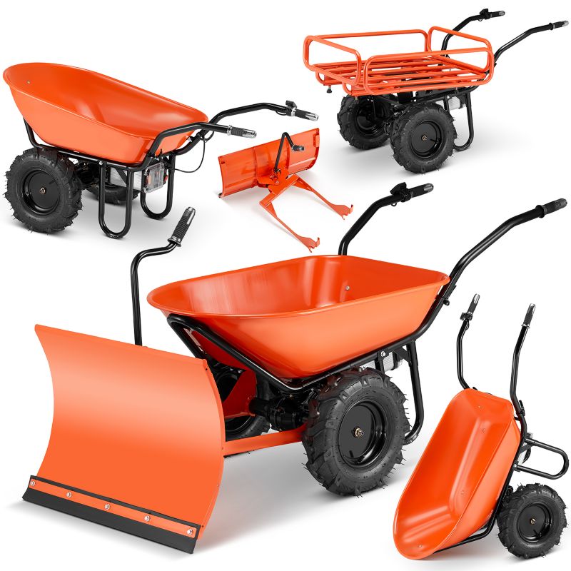 Taczka elektryczna budowlana koleba ogrodowa BAUMR-AG 3w1 120L 260kg 40V 1szt