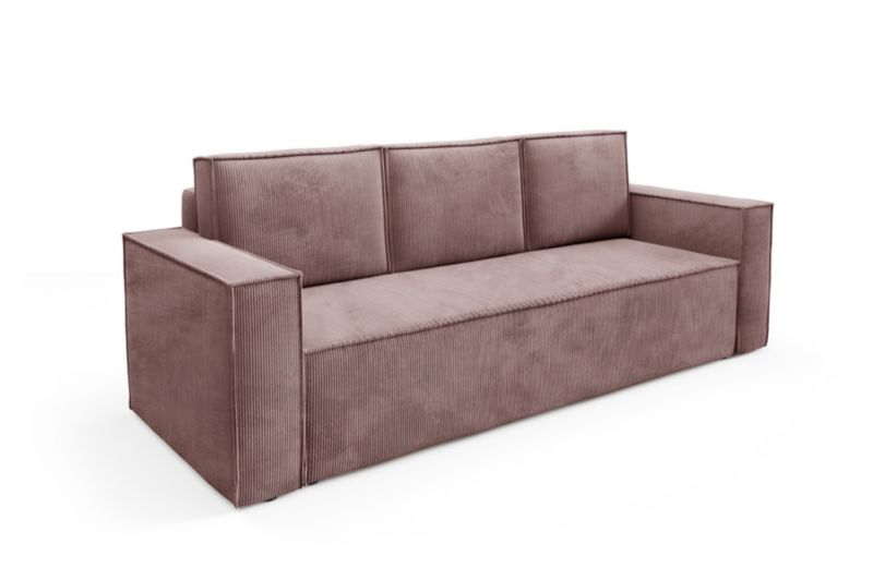 Sofa Bettso Roda 248 x 96 cm z funkcją spania różowa 1szt.