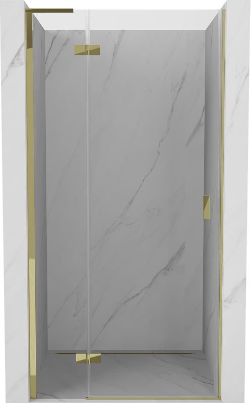 Drzwi prysznicowe uchylne Mexen Mist-H L złote 115 cm 1 szt