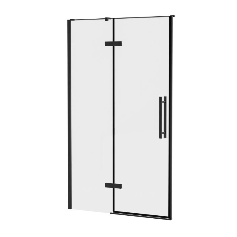 Dwuczęściowe drzwi prysznicowe Ravak COOL COSD2 110 czarne transparent 1szt