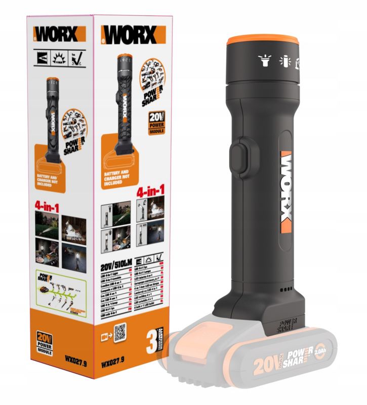 Latarka LED WORX WX027.9 1 szt.