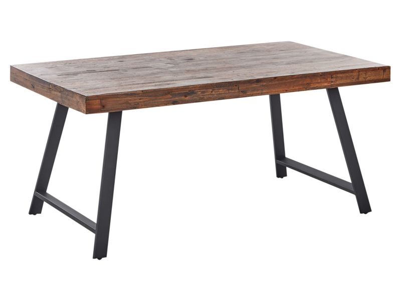 Stół do jadalni Warton Ciemnobrązowy 160 cm 90 cm Drewno 1 szt.