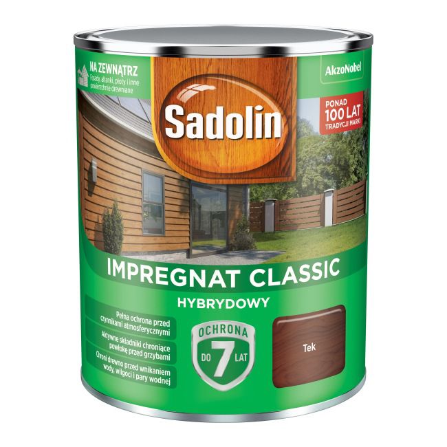 Impregnat do drewna Sadolin Hybrydowy tek 0,75 l