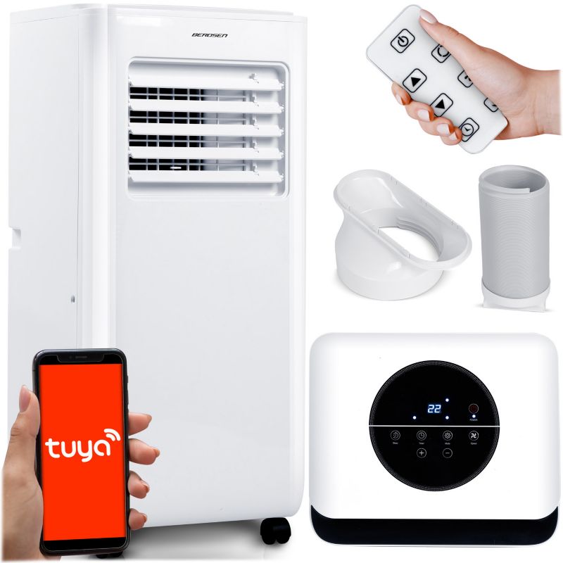 Klimatyzator przenośny Berdsen osuszacz 26l/24h WiFi Tuya Smart 10000 BTU 1 szt.