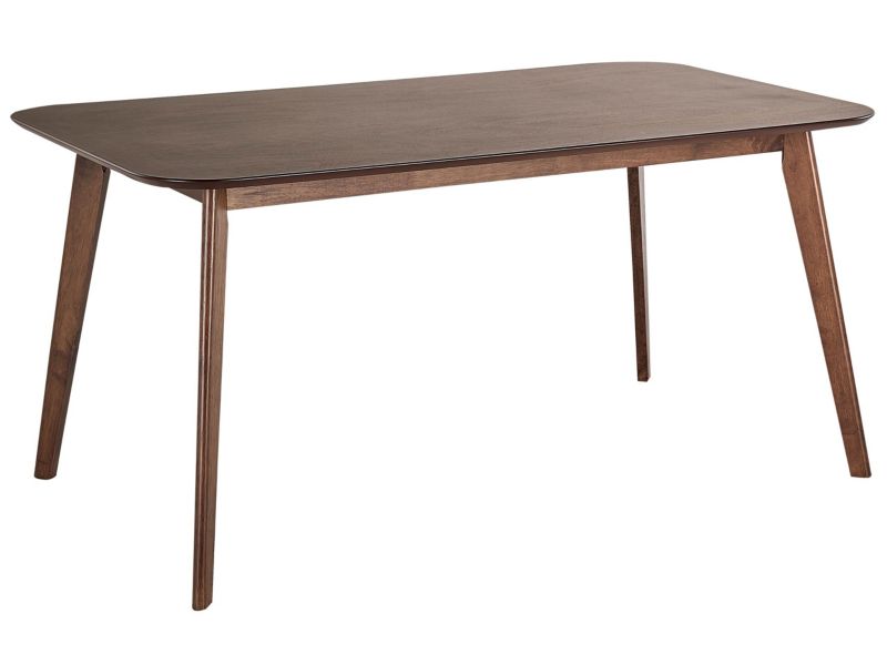 Stół do jadalni Ephrata 90 cm 150 cm Imitacja drewna Ciemne drewno 1 szt.