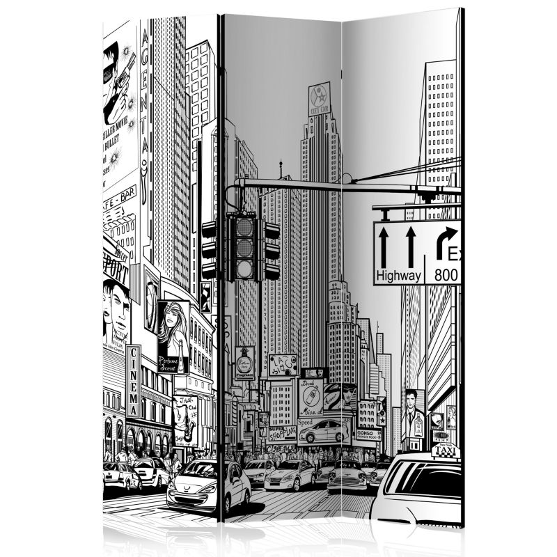 Parawan jednostronny Artgeist Miasta 135x172 cm Miasta 1 szt