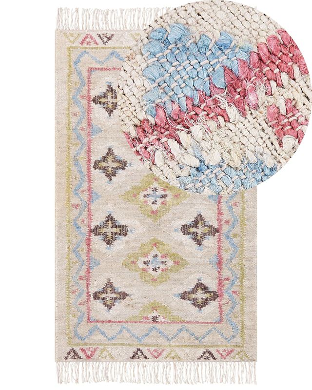 Dywan z juty 80 x 150 cm wielokolorowy Terkos 1 szt.