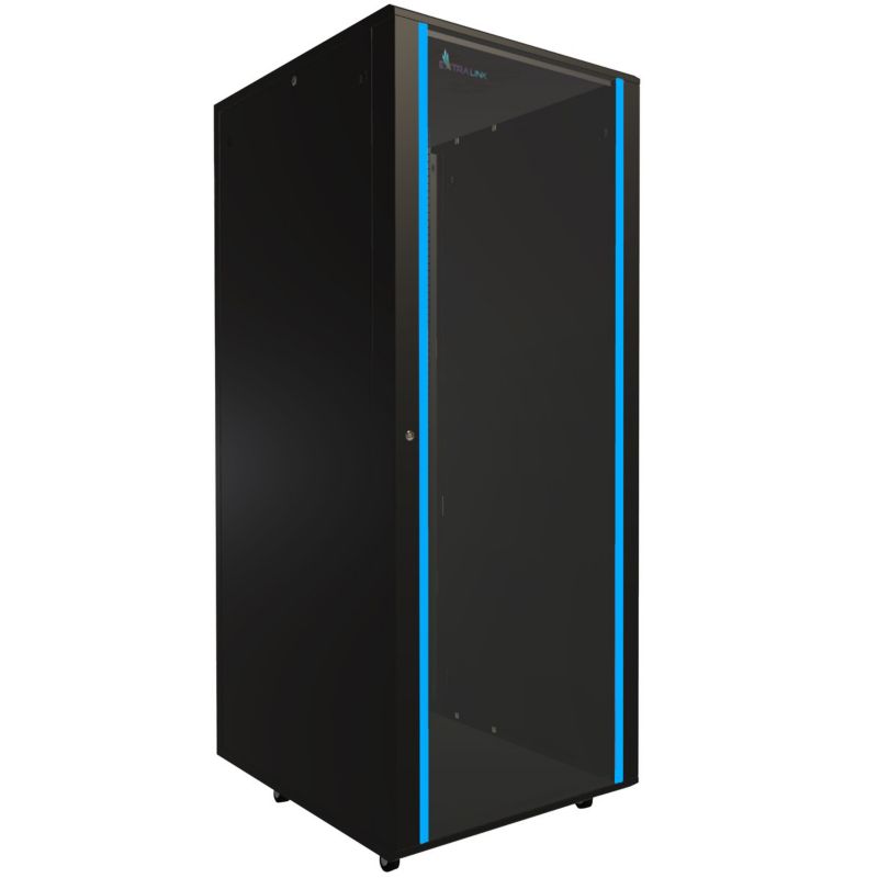 Szafa rack Extralink 42U 800x1000 Czarna stojąca