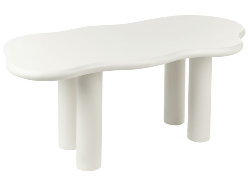 Stół do jadalni Ondle Złamana biel 94 cm 188 cm 1 szt.