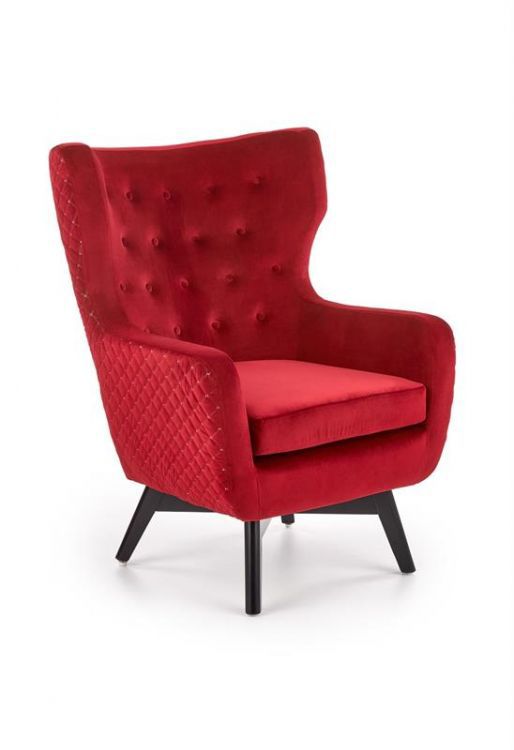 Fotel Halmar uszak MARVEL VELVET bordowy 1 szt