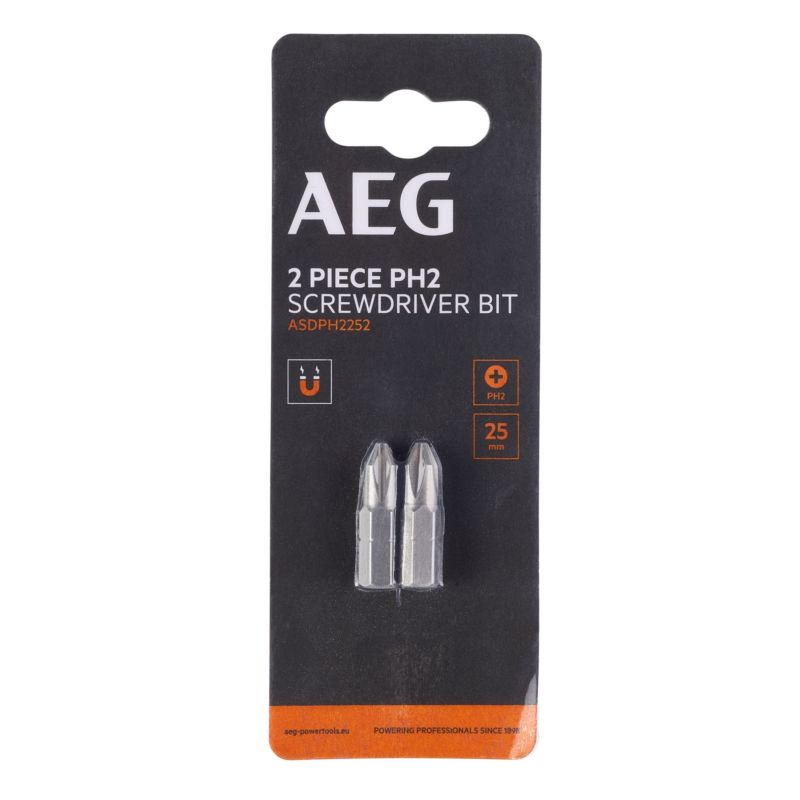 Zestaw Bitów AEG 25mm PH2 Philips SDriver 2 elementy 1 szt.