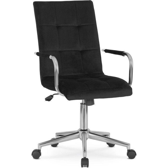 Fotel Obrotowy Boston Mebel Elite Młodzieżowy Czarny 1 szt