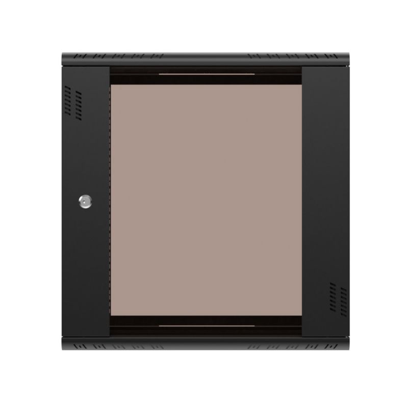 Szafa rack Extralink Premium 12U 600x600 Czarna beznarzędziowy montaż, montowana na ścianie
