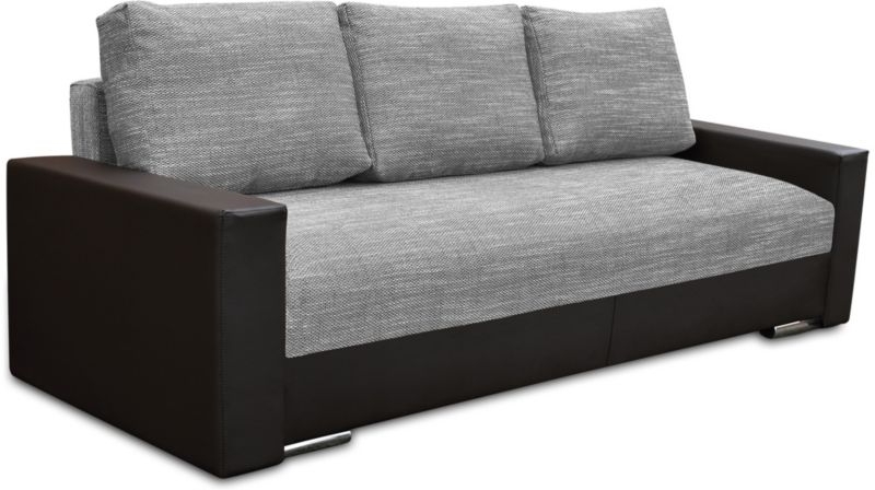 Sofa z funkcją spania Bonni Klass Czarny/Srebrny 1 szt.
