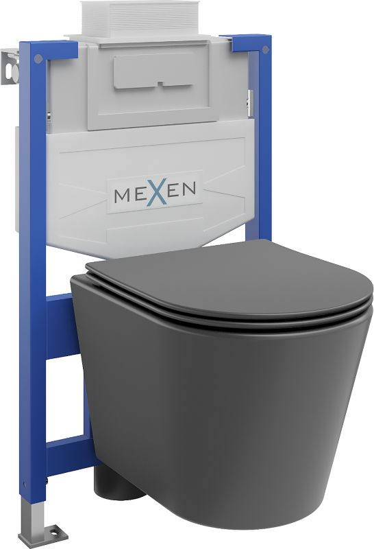 Zestaw podtynkowy WC Mexen Rico szary ciemny 48x36,5x36 cm 1 szt.