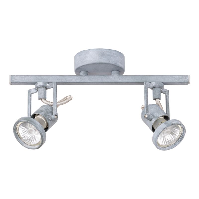 Lampa Sufitowa SPOT Light 2xGU10 Max.50W Szary Beton, Nowoczesny Styl od Polskiego Producenta, 1 szt.