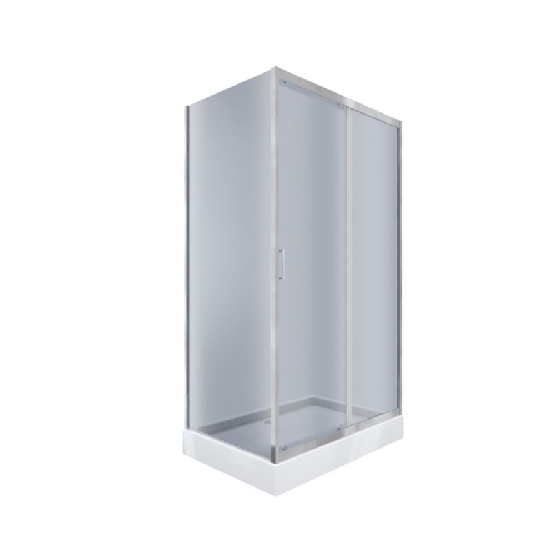 Kabina prysznicowa GALLA Durasan 120x80 chrom z brodzikiem 1 szt.