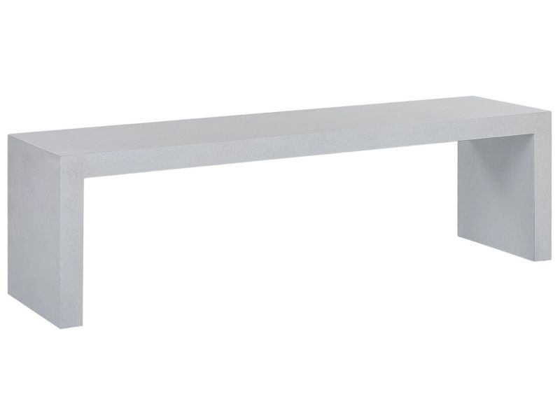 Ławka ogrodowa Taranto 150 cm Beton Biały 1 szt.