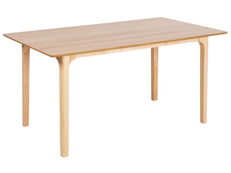 Stół do jadalni Delmas 90 cm 160 cm Jasne drewno 1 szt.