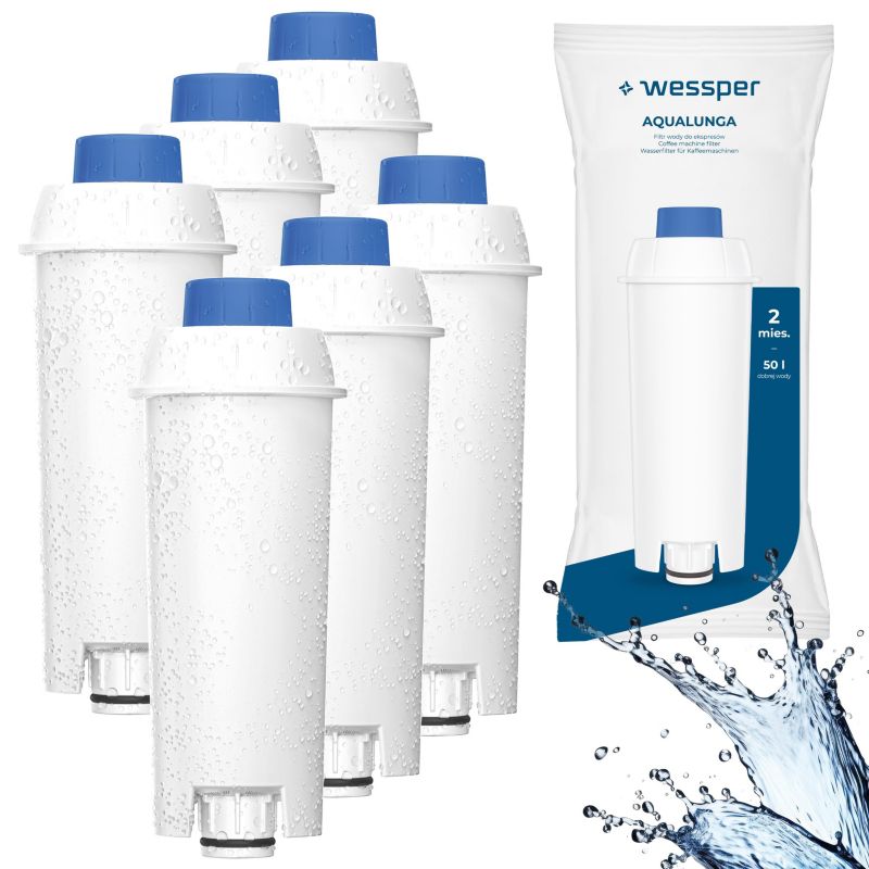 Filtr wody, Wessper, do ekspresu DeLonghi DLS SER, zamiennik, 6szt