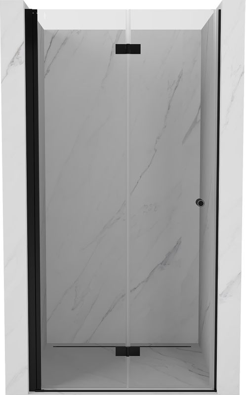 Składane drzwi prysznicowe Mexen Mist-F czarne 105 cm 1 szt