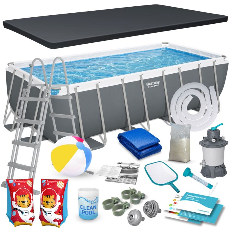 Basen ogrodowy Bestway stelażowy 488x244 cm 56671N-17W1 1szt.
