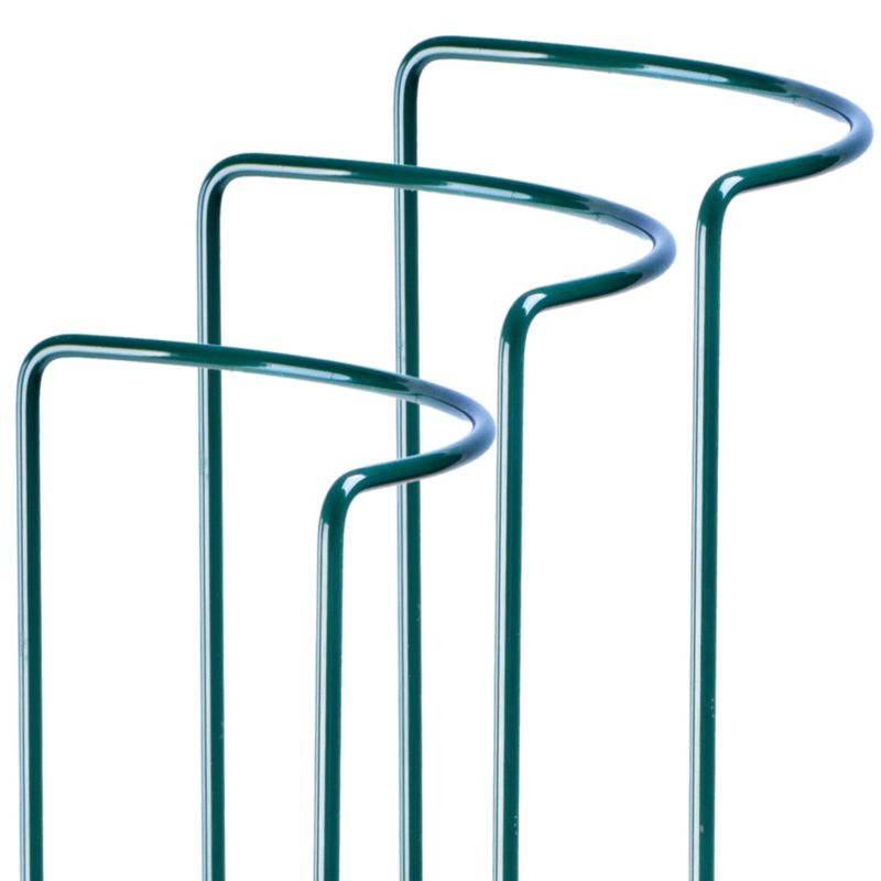 Podpora Ogrodowa KADAX Na Kwiaty Stojak metalowy Roślin 45cm Obejma 3szt