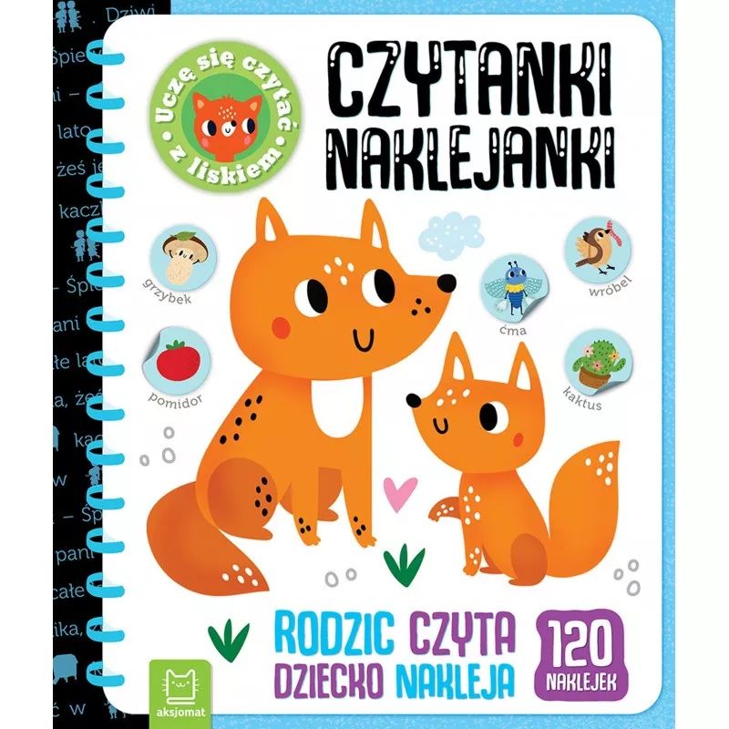 CZYTANKI-NAKLEJANKI.RODZIC CZYTA , DZIECKO NAKLEJA Z LISKIEM