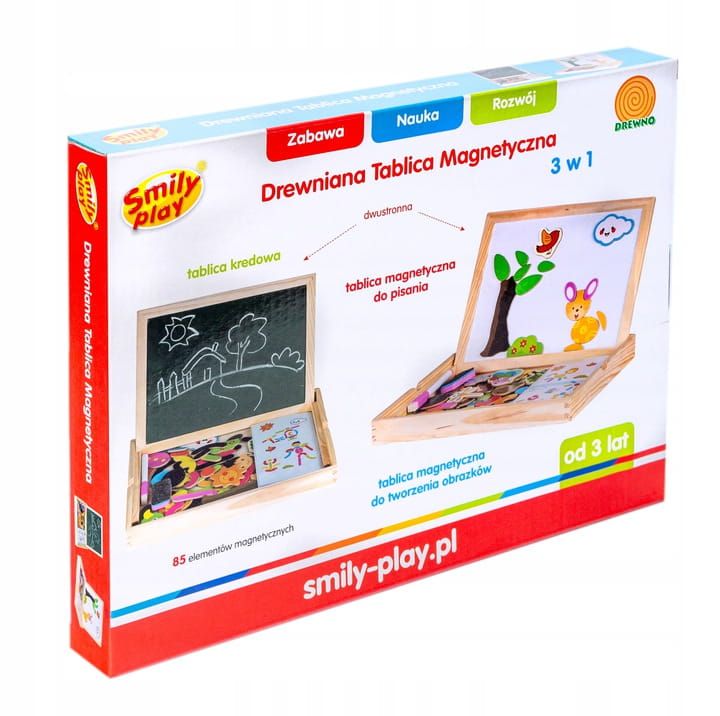 Drewniana Tablica Magnetyczna Smily Play