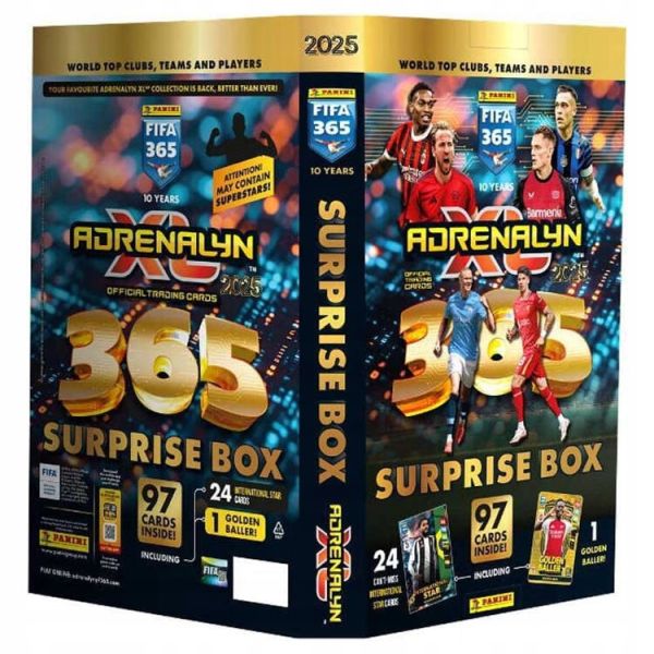 PANINI FIFA 365 ADRENALYN XL 2025 SURPRISE BOX kalendarz adwentowy
