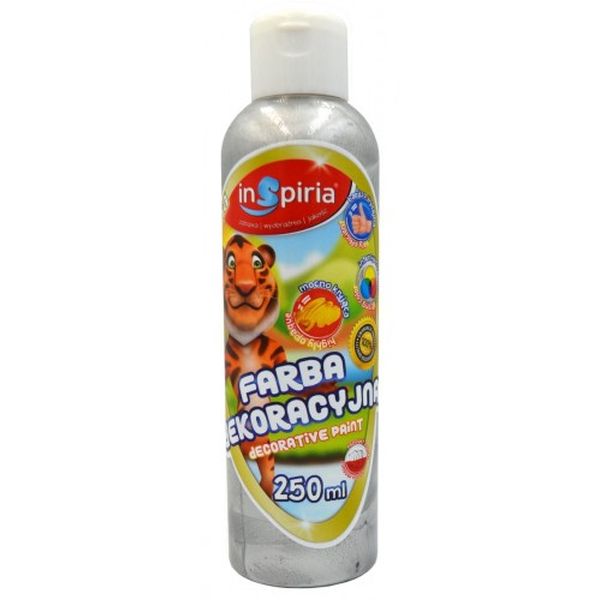 FARBA DEKORACYJNA 250 METALIC SREBRNA