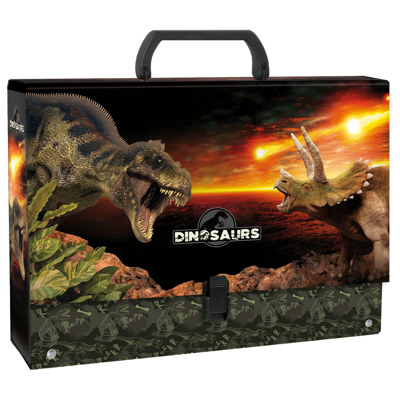Teczka z rączką Gruba DINOZAUR 18 Derform