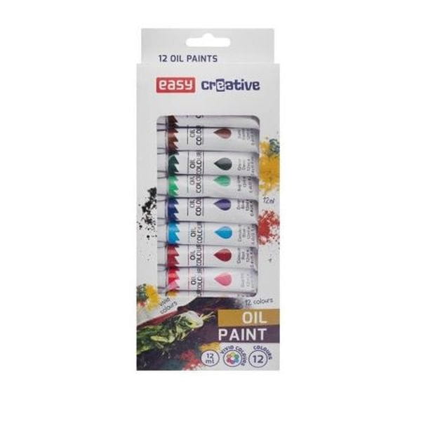 Easy Farby Olejne 12 KOLORÓW12ML
