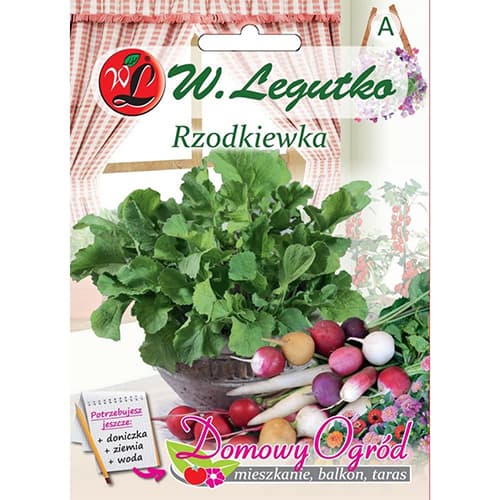 1 szt, Rzodkiewka mix - Nasiona: Ilość w opakowaniu: 10 g