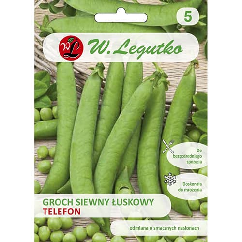 1 szt, Groch siewny łuskowy Telefon - Nasiona: Ilość w opakowaniu: 50 g