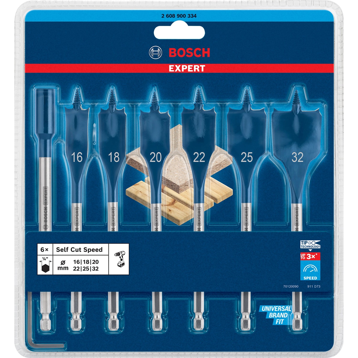 Bosch Zestaw wierteł łopatkowych EXPERT 7 szt.
