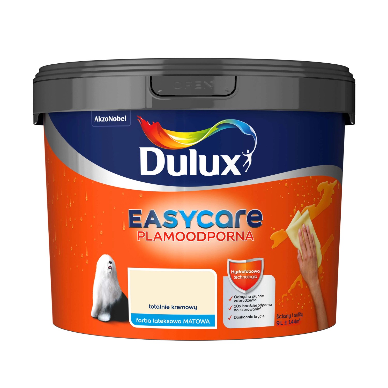 Farba plamoodporna Dulux Easy Care totalnie kremowy 9l