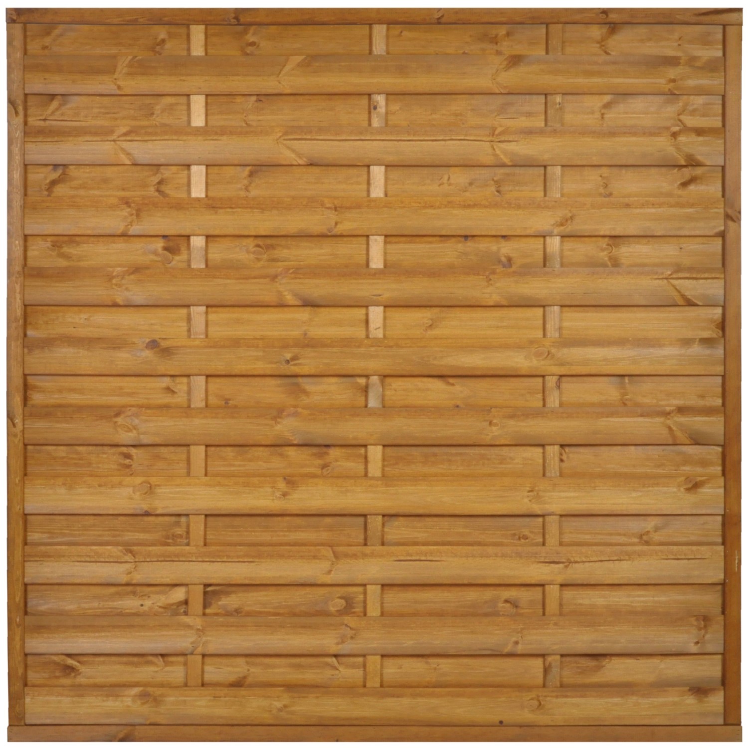 Sobex Płot pełny Nole prosty złoty dąb - 180 x 180 cm