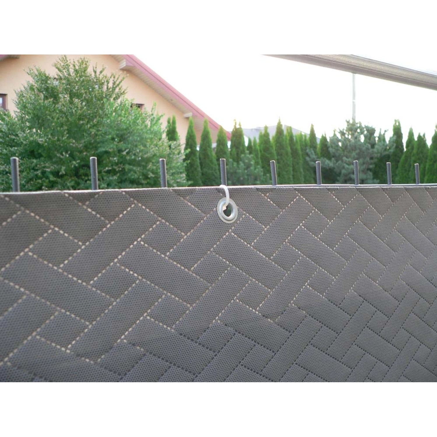 Mata na ogrodzenia grafitowa Decomat - 1,5 m/2,5 m
