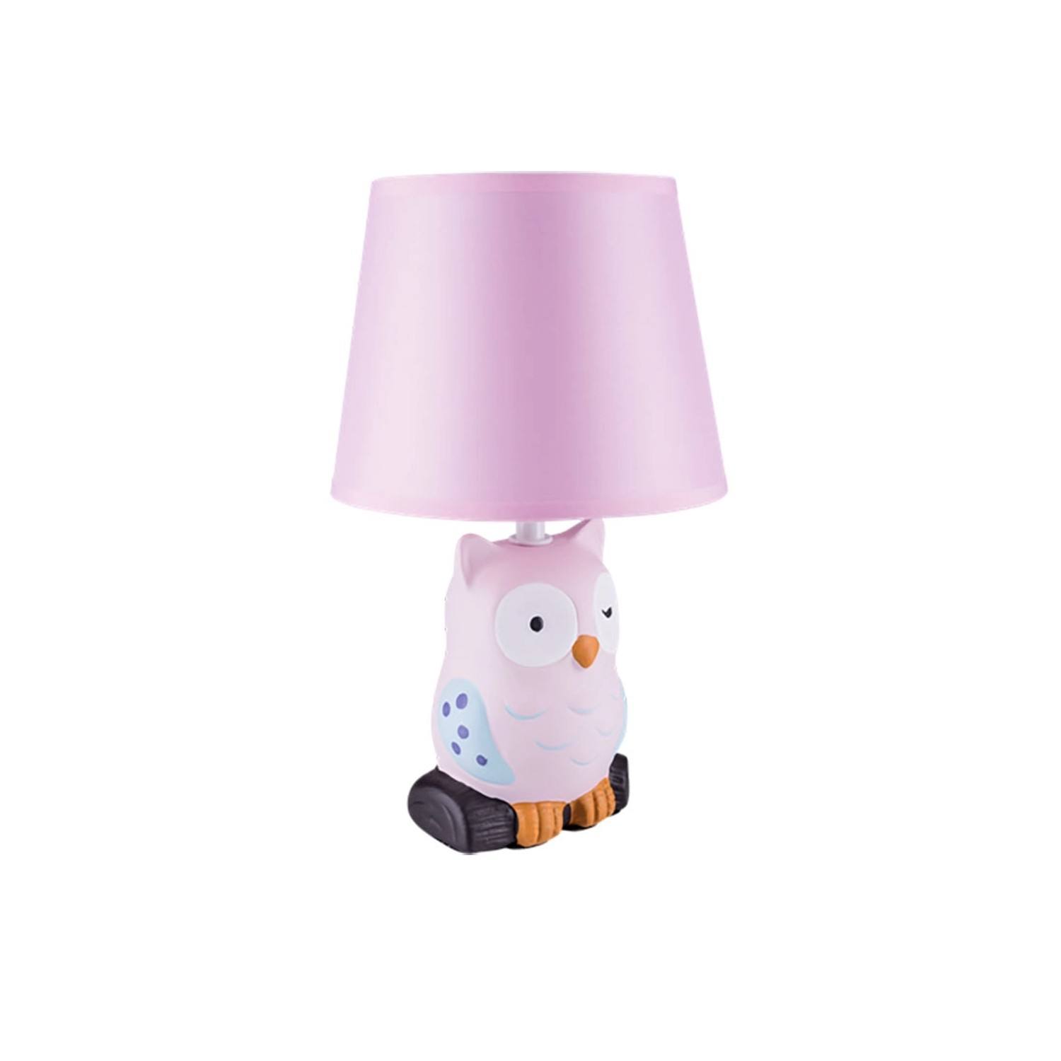 Volteno Lampka nocna SOWA 1xE14 40W wys. 22,5 cm różowa