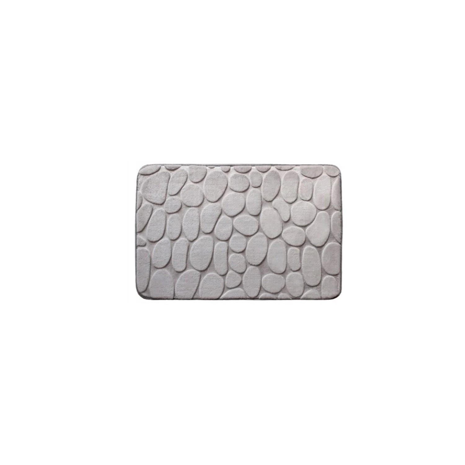 Dywanik łazienkowy Stone 50 x 80 cm szary