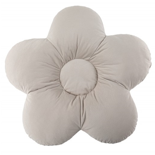 Poduszka Kwiatek XXL velvet beżowy 65 cm BR